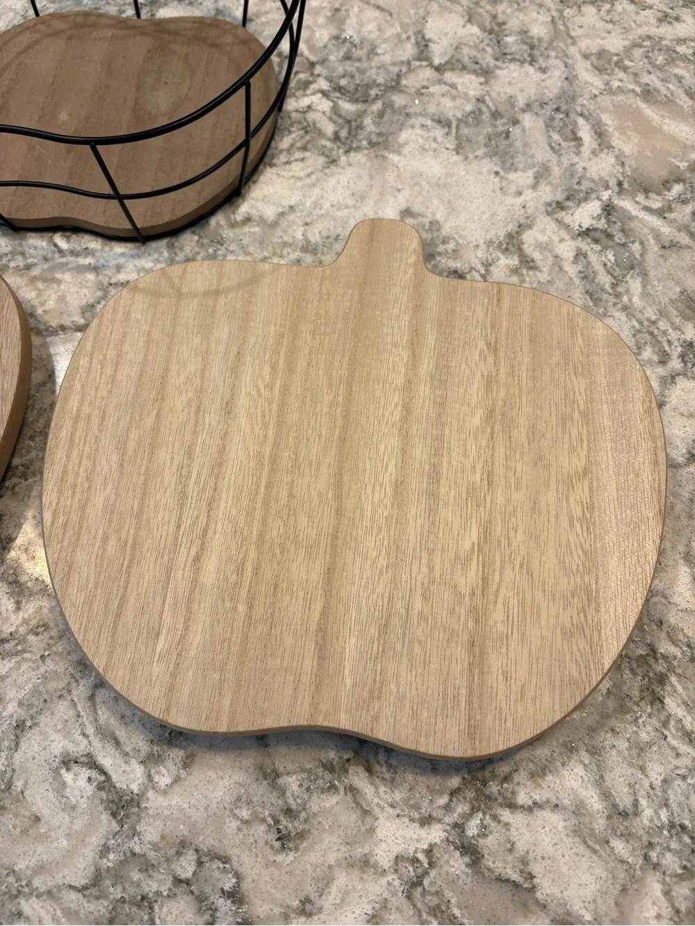 Target set of Fall serving set, 1 apple basket and 2 pumpkin Lazy Susan trays